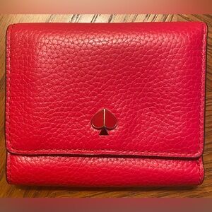 Kate Spade New York Trifold Wallet in Red